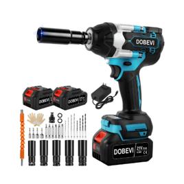 Chave De Impacto 1200n.m Brushless C/ Jogo Soquete+ Dobevi Azul 127/220v
