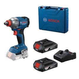 Chave Impacto E Parafusadeira Bosch GDX 18V-285 285Nm 2800rpm 2 Baterias E Maleta