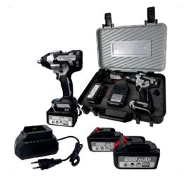 Chave Parafusadeira Impacto 2 Bateria 700nm 71kg Sigma Pro Cinza 21v