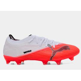 Chuteira Campo Puma Ultra Nitro 7 Unissex - Vermelho+Branco
