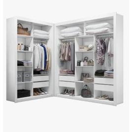 Closet Modulado 6 Gavetas Amoudi Móveis Cor Branco
