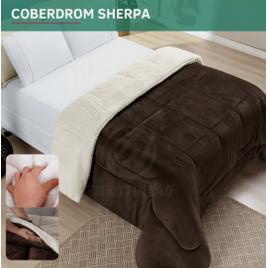 Coberdrom Dupla Face Casal Queen Sherpa Inverno