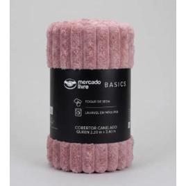 Cobertor De Microfibra Canelado Rosa Casal Toque De Seda Mercado Livre Basics