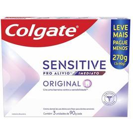 Colgate Creme Dental para sensibilidade Sensitive Pro Alívio Imediato 90 g, 3 Unidades