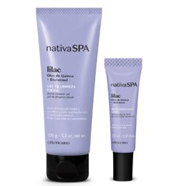 Combo Nativa Spa Lilac: Gel de Limpeza Facial 100g + Balm Hidratante Labial 7,5ml