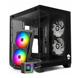 Combo Ninja, Gabinete Akyra X2 C/ 2 Fans + Water Cooler Yuki 240mm