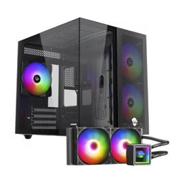 Combo Ninja, Gabinete Kazan X3 C/ 3 Fans + Water Cooler Yuki 240mm