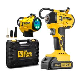 Compressor Calibrador De Pneu Digital A Bateria 21v 116 Psi