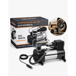 Compressor De Ar Mini 12v Digital Para Pneus De Carro, Moto, Bicicleta E Caminhão Com Tela Led Portátil