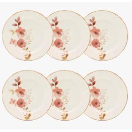 Conjunto De 6 Pratos De Sobremesa 18cm Donna Chá Das 5 Biona