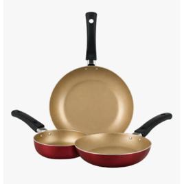 Jogo De frigideiras 3 peças 14 18 24cm Cereja Nacional