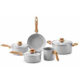 Conjunto De Panelas 5 Peças Gris Ceramic Life Easy - Brinox