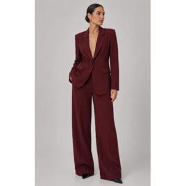 Conjunto Feminino Social Alfaiataria Blazer E Calça Pantalon