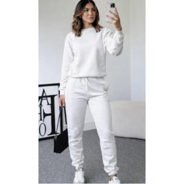 Conjunto Moletom Feminino De Frio Moderno Confortável