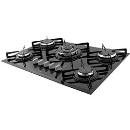 Cooktop Cook Chef Philco 5 Tripla Chama Preto Bivolt
