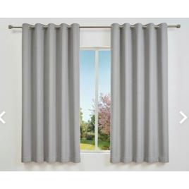 Cortina Blackout 100% Vedação Premium 2,70x1,80m Sala Quarto Varão 2M Cinza