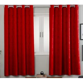 Cortina Jacquard 2,80 X 1,70 Esticada Para Sala E Quarto