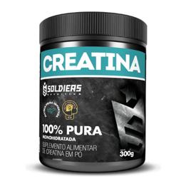 Creatina 300g Suplemento Monohidratada em pó 100% Pura - Soldiers Nutrition