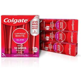 Creme Dental Para Clareamento Colgate Luminous White Glow 70g 3 un
