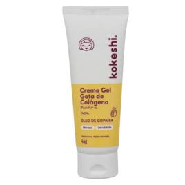 Creme Gel Hidratante Facial Gota De Colágeno Kokeshi Para Todo Tipo de Pele Com Oleo de Girassol Ozonizado e Oleo de Copaiba
