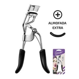 Curvex Modelador De Cílios Profissional Preto Curvador Alongador Com Almofada Extra Refil Para Maquiagem