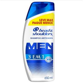 Shampoo Anticaspa Head & Shoulders Men 3 em 1, 650 ml