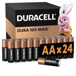 Duracell Pilhas Alcalinas AA Pequena Pack 24 Unidades – Dura até 10x Mais – Ideal para Controle de Videogame e Brinquedos
