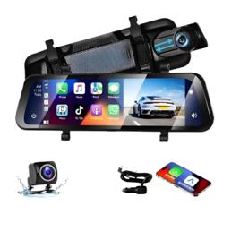 Dvr Automotivo 4k+1080p, Câmera De Painel, Carplay, Wi-fi