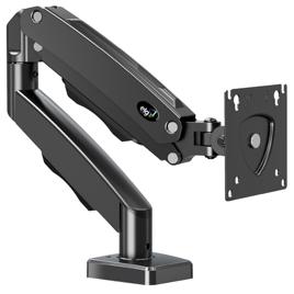ELG, F80N, Suporte Articulado de Mesa, Pistão a Gás, Design Compacto e Retrátil, Monitores 17'' a 35'', 2kg a 9kg