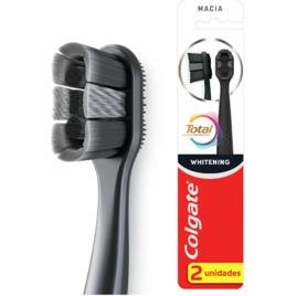 Escova de Dente Colgate Total Whitening 2 unidades Preto