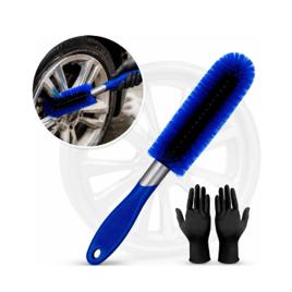 Escova de Microfibra Para Furo De Roda Lava Roda Pneus Moto Carro