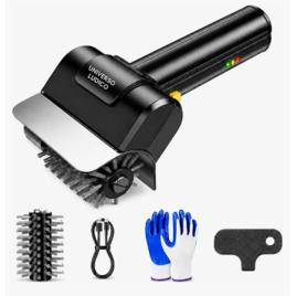 Escova Elétrica Recarregável Para Limpar Grelha Churrasco