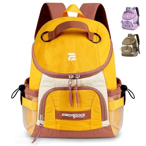 ESCRODOI Mochila Leve para Atividades ao ar Livre 10L, Mochila Unissex Casual, Resistente à Água, Mochilas de Trilha, Caminhadas, Acampamentos e Diário, Amarelo