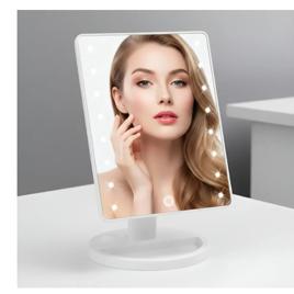 Espelho Camarim De Mesa Com Luz Led Para Maquiagem Portátil