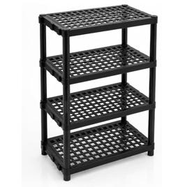 Estante Modular Multiuso Organizadora Plástica Reforçada - Útil Vários Ambientes (4 prateleiras)