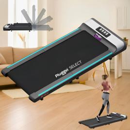 Esteira Elétrica Portátil Dobrável Ergométrica Pluggei Select Cor Preta