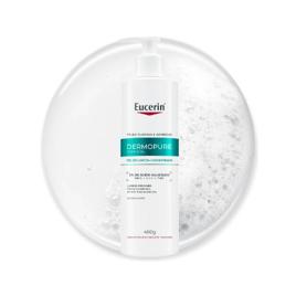 EUCERIN Gel de Limpeza Facial Antiacne Dermo Pure Concentrado 400ml, Peles Oleosas e Acneicas