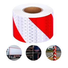 Faixa Refletiva Para-choque Caminhão 3,0m 10cm Vermelho Prata