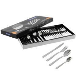 Faqueiro Tramontina Búzios cem Aço Inox com Detalhe 24 Peças