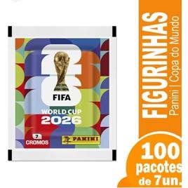 100 Envelopes Com 7 Figurinhas da Copa do Mundo 2026
