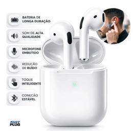 Fone De Ouvido Bluetooth Branco - Bateria de Longa Duração