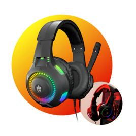 Fone De Ouvido Headset Gamer Rgb Led Pc Computador Vídeogame
