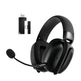 Fone De Ouvido Headset Gamer Sem Fio Titorion Mintak Pro Tri - mode (Wireless 2.4GHz , Bluetooth, Cabo) Ultraleve Preto