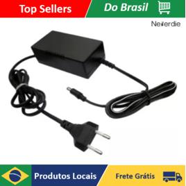 Fonte 12v 5a Bivolt Preta 5 Amperes Plug P4 Fita Led CFTV Câmeras - Neverdie Store