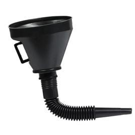 Funil de Óleo Automotivo Profissional com Extensão Flexível Boca Larga Bico Longo, Filtro de Malha Removível