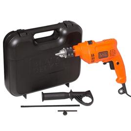 Furadeira De Impacto BLACK+DECKER 13mm, Maleta de Transporte, Modelo TM555K, 110V