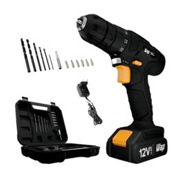 Furadeira Parafusadeira Bateria 12V Kit WAP BPF 12K3 BLACK
