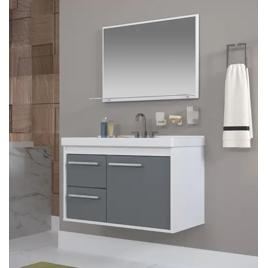 Gabinete Banheiro Mdf com Pia Cuba - Potenza - Riverzza