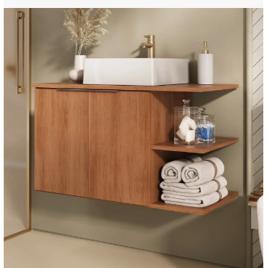 Gabinete Banheiro Up 80cm Com Cuba