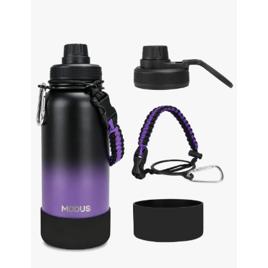Garrafa Térmica 950ml Modus Aço Inox Com Alça Paracord Preta Quente E Frio